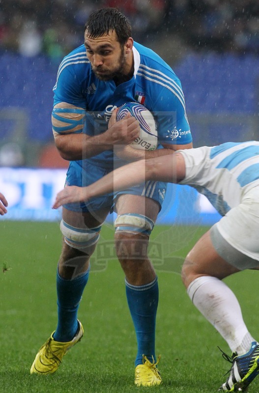 Cariparma test match 2013, Roma 23/11/2013, Italia v Argentina, Quintin Geldenhuys. Foto Daniele Resini/Fotosportit