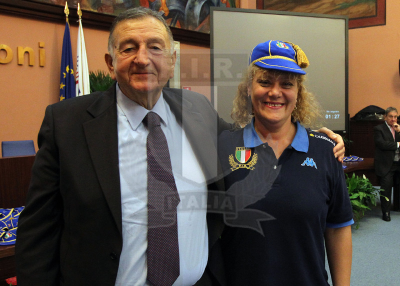 Cerimonia di consegna dei Cap alle atlete delle Nazionali femminili, Roma, salone d\