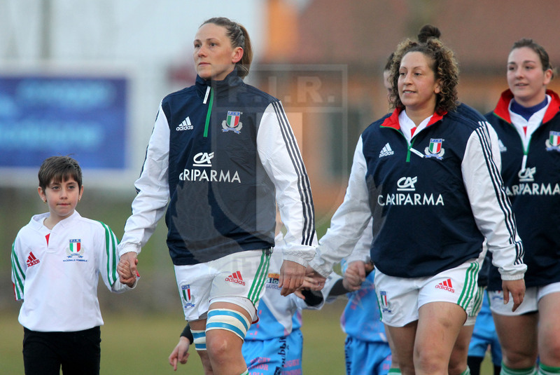 RBS Sei Nazioni 2015, Badia Polesine 14/03/2015, Italia Donne v Francia Donne, Silvia Gaudino e Elisa Cucchiella all\
