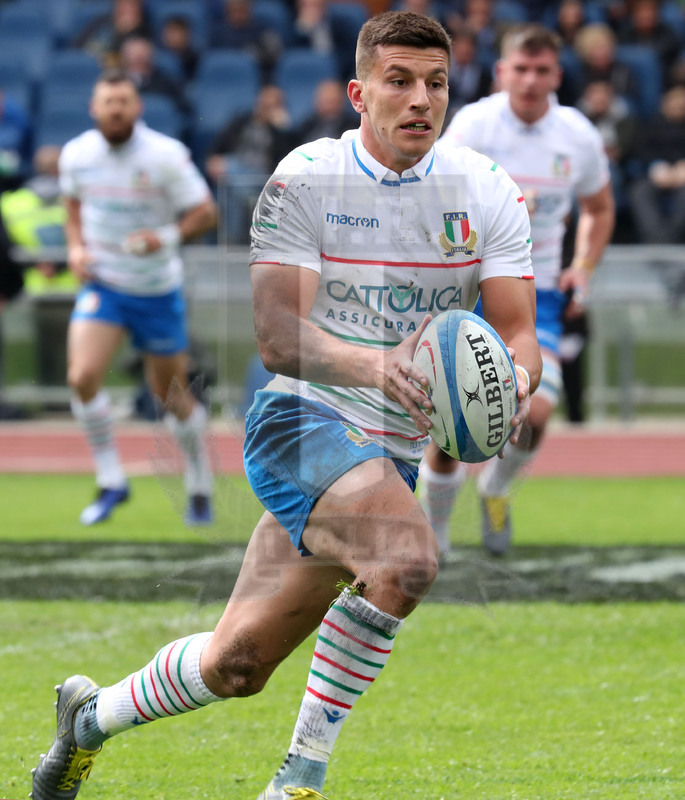 Guinness Sei Nazioni 2019, Round 5, Roma, stadio Olimpico 16/03/2019, Italia v Francia, Tommaso Allan. Foto Daniele Resini/Fotosportit