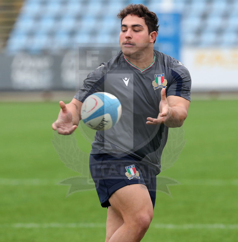 Autumn Nations Series 2021, Parma, Itallia v Uruguay, stadio Lanfranchi, team run della Nazionale Maggiore, Ivan Nemer. Foto Daniele Resinii/Fotosportit