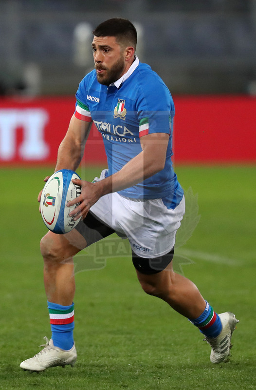 Guinness Sei Nazioni 2019, Round 2, Roma, Stadio Olimpico 09/02/2019, Italia v Galles, Edoardo Gori. Foto Daniele Resini/Fotosportit