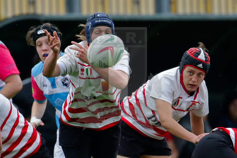 Finale Campionato Serie A Femminile Rugby 2014-2015, Parma, Stadio Lanfranchi, 23-05-2015, Monza Rugby 1949 v Valsugana Rugby Padova. Ilaria Bollini apre palla. Foto Roberto Bregani.