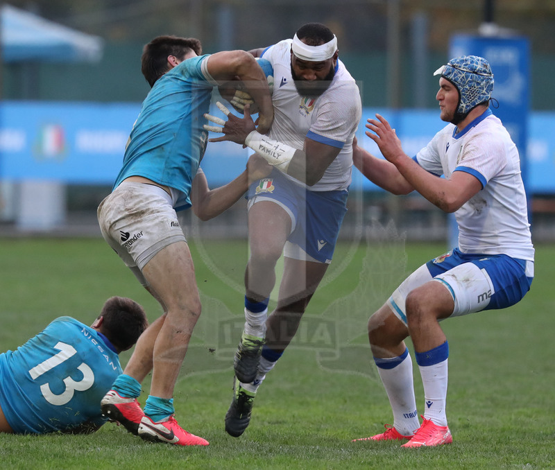 Nazionale A, Test Match 2021, Padova, stadio Plebiscito 14/11/2021, Italia A v Uruguay, break di Ratuva Tavuyara. Foto Daniele Resini/Fotosportit