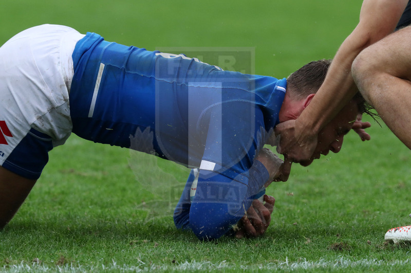 Autumn Nations Series 2021, Parma, stadio Lanfranchi 20/11/2021, Itallia v Uruguay, Edoardo Padovani "gattona" sulla pressione uruguagia. Foto Daniele Resini/Fotosportit