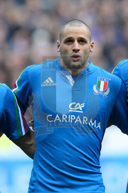 RBS 6 Nazioni, round 2, 09-02/2014, Parigi Stade De France, Francia v Italia, Angelo Esposito durante l\