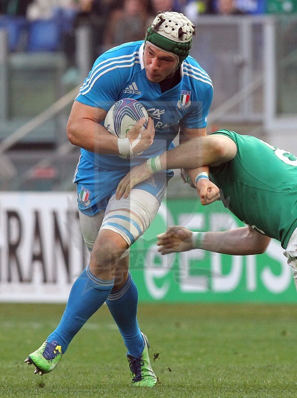 Sei Nazioni 2013, Roma, stadio Olimpico 16/03/2013, Italia v Irlanda, Francesco Minto.