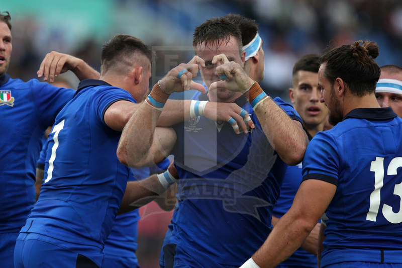 Rugby World Cup 2019 Giappone, Fukuoka, Fukuoka Hakatanomori Stadium 25/09/2019, Italia v Canada, Bram Steyn esulta. Foto Giuseppe “Pino” Fama