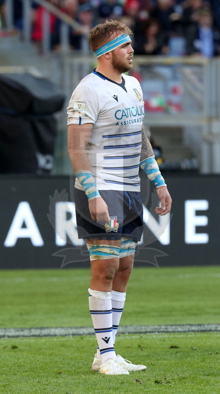 Guinness Sei Nazioni 2020, Round 3, Roma, Stadio Olimpico 22/02/2020, Italia v Scozia, Niccolò Cannone. Foto Daniele Resini/Fotosportit.