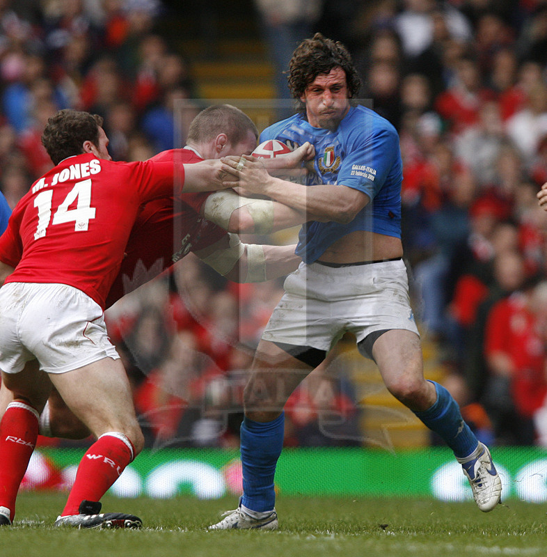 Rbs Sei Nazioni 2008, Cardiff, Millennium Stadium 23/02/2008, Galles v Italia, Foto Daniele Resini/Fotosportit