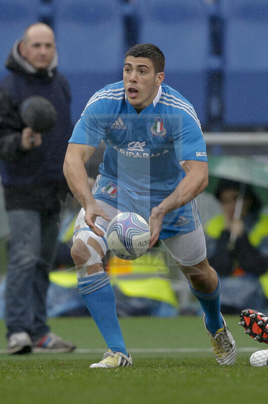 RBS 6 Nazioni 2013, Roma, Stadio Olimpico, 23-02-2013, Italia v Galles. Edoardo Gori
