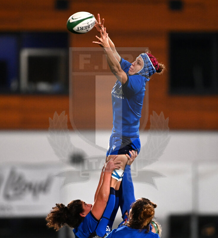 Sei Nazioni 2020 Donne, Round 4, Dublino, Donnibrook, Energia Park 24/10/2020, Irlanda Donne v Italia Donne, Elisa Giordano conquista touche. Foto Brendan Moran/Fotosportit