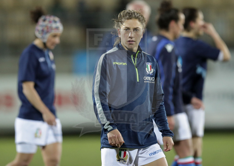 Guinness Sei Nazioni 2019 Donne, Round 3, Parma, Stadio Lanfranchi, 23/02/2019, Italia Donne v Irlanda Donne. Sofia Stefan durante il warm-up. Foto Roberto Bregani/Fotosportit