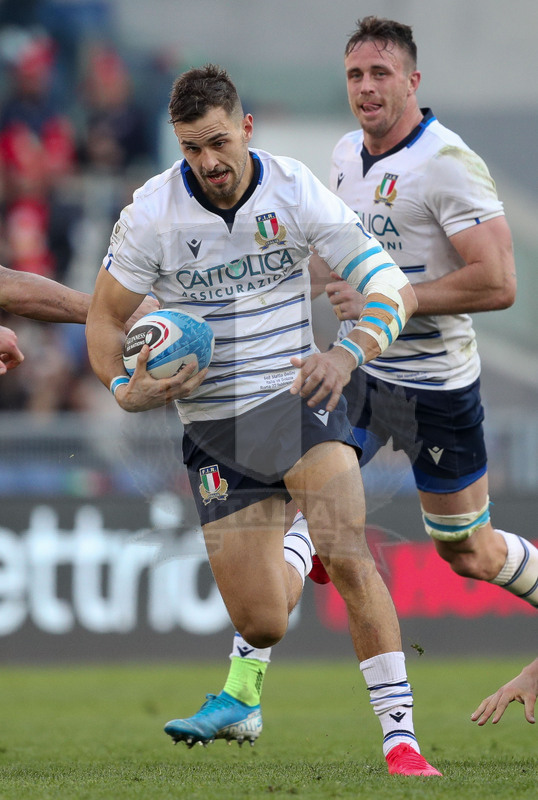 Guinness Sei Nazioni 2020, Round 3, Roma, Stadio Olimpico, 22/02/2020, Italia v Scozia. Mattia Bellini. Foto Roberto Bregani/Fotosportit