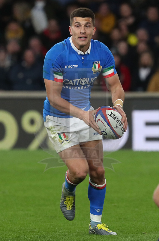 Guinness Sei Nazioni 2019, Round 4, Londra, Twickenham 09/03/2019, Inghilterra v Italia, Tommaso Allan. Foto Daniele Resini/Fotosportit