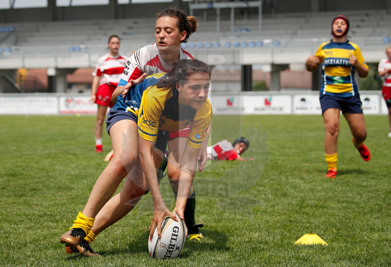 Finali Trofeo Interregionale U16 e Coppa Italia Femminile Seniores Femminile "Trofeo Rebecca Braglia", Calvisano (BS), Pata Stadium, 2-3 Giugno 2018. Una meta delle ragazze del Villorba. Foto: Roberto Bregani @ fotosportit