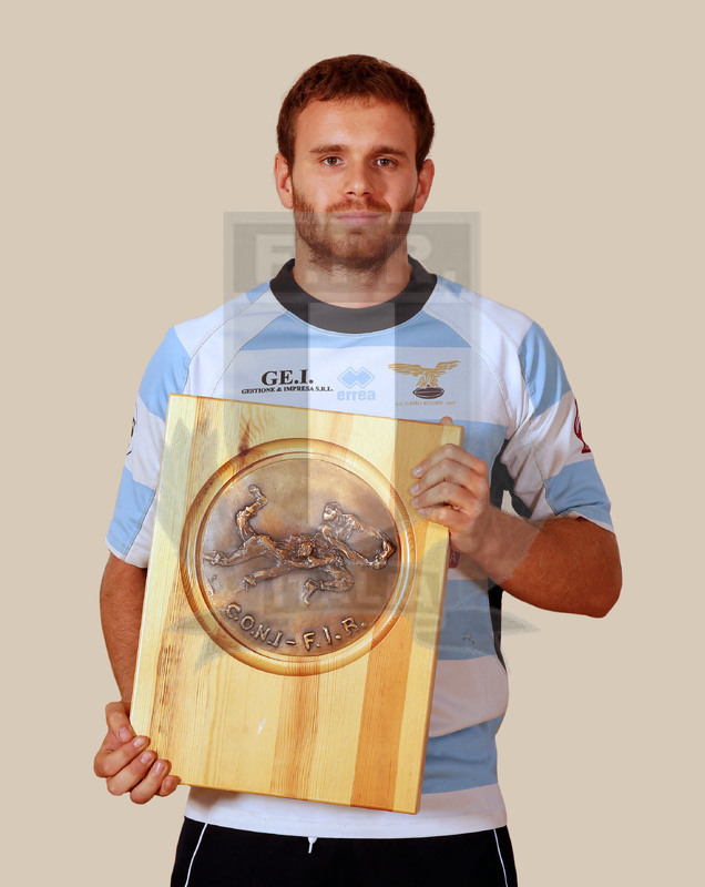 Rugby Eccellenza 2015-2016, Milano, Sede RAI, 6/10/2015, Conferenza Stampa presentazione Campionato Eccelenza 2015-2016, il capitano della Lazio, Carlo Filippucci.