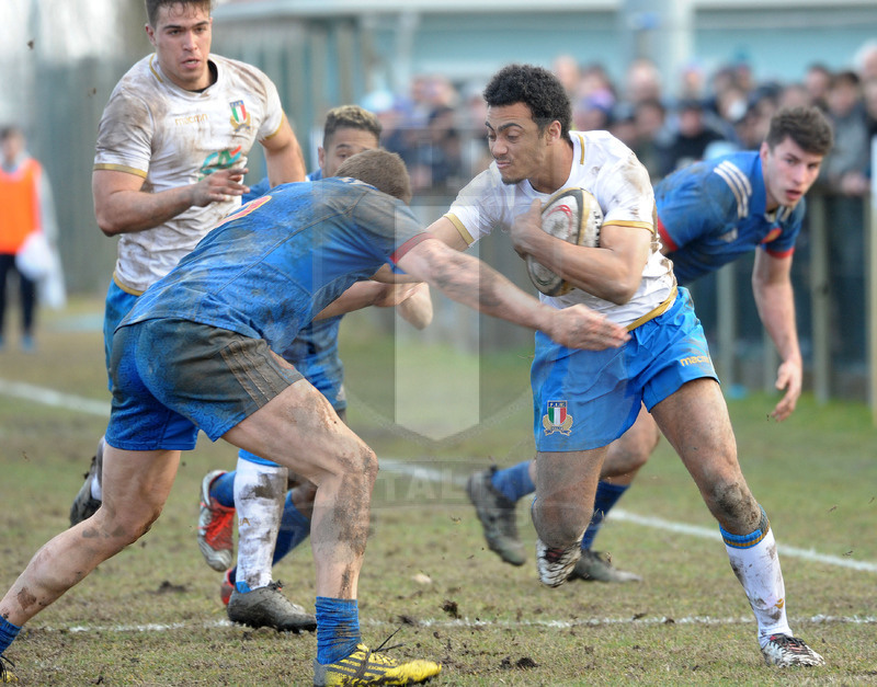 Test match U18, Badia Polesine 24/02/2018, Italia U18 v Francia U18, Michael Mba.