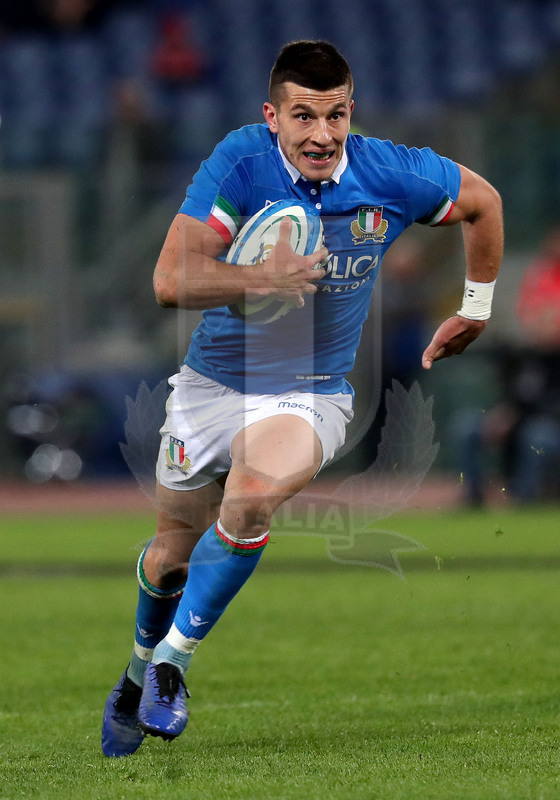 Guinness Sei Nazioni 2019, Round 2, Roma, Stadio Olimpico 09/02/2019, Italia v Galles, Tommaso Allan. Foto Daniele Resini/Fotosportit