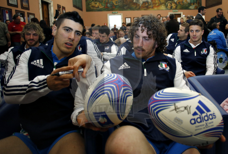 Roma 23-01-2013 Rugby: conferenza stampa di presentazione del 6 Nazioni 2014 presso il Salone d\