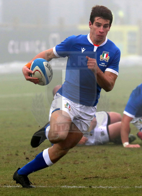 Test match, Parma, stadio Lanfranchi 18/12/2021, Italia Emergenti v Romania, Giulio Bertaccini. Foto Daniele Resinii/Fotosportit