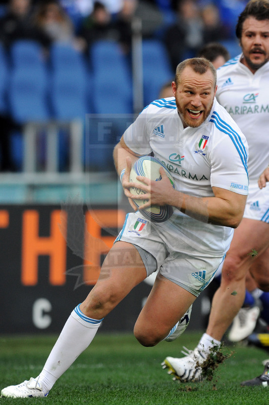 Leonardo Ghiraldini mostra tutta la sua grinta