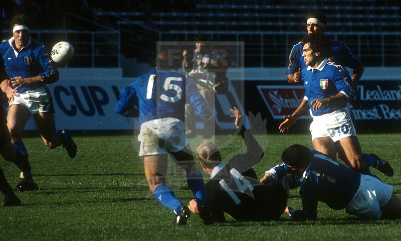 Rugby World Cup 1987, Pool 3, Auckland, Eden Park 22/05/1987, Nuova Zelanda v Italia, Foto Daniele Resini/Fotosportit