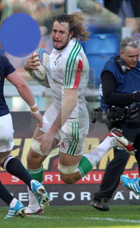 RBS Sei Nazioni 2014, Roma, stadio Olimpico 22/02/2014, Italia v Scozia, Joshua Furno. Foto Daniele Resini/Fotosportit