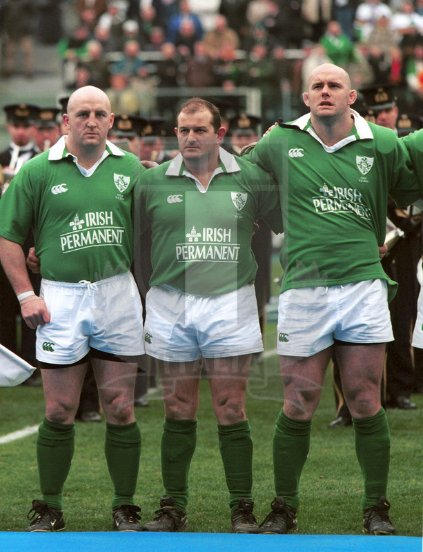2002 Lloyds TSB Six Nations, Roma, stadio Flaminio 03/02/2001, Italia v irlandesi, Azzurri all\