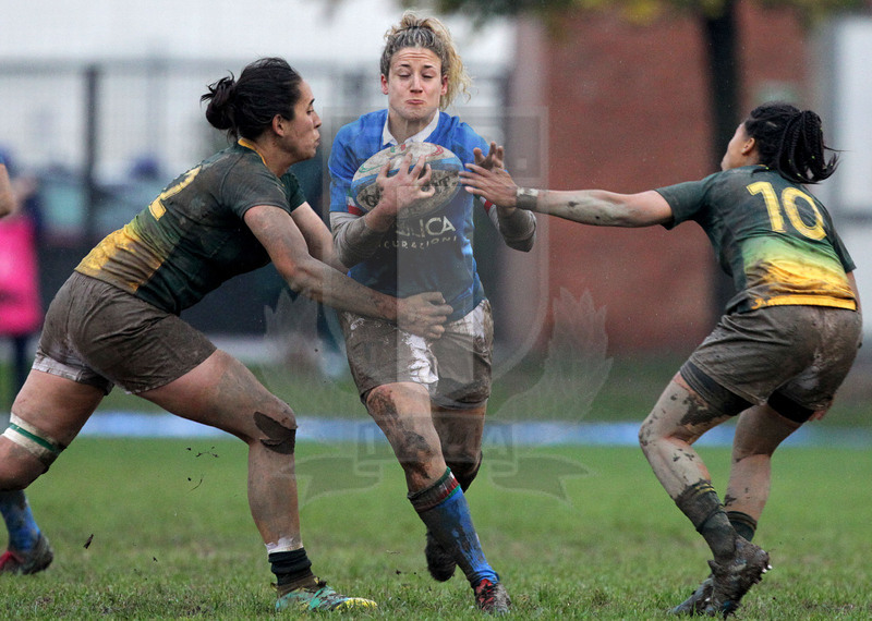 Cattolica Test Match Donne, Prato, stadio Chersoni 25/11/2018, Italia Donne v Sudafrica Donne, Jessica Busato attacca la linea.