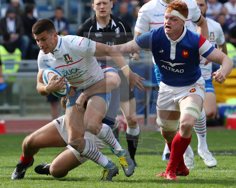 Guinness Sei Nazioni 2019, Round 5, Roma, stadio Olimpico 16/03/2019, Italia v Francia, Tommaso Allan. Foto Daniele Resini/Fotosportit