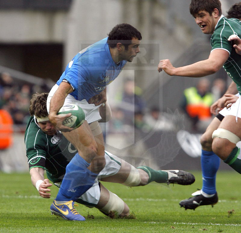 Rbs Sei Nazioni 2008, Dublino, Croke Park 02/02/2008, Irlanda v Italia, Foto Daniele Resini/Fotosportit