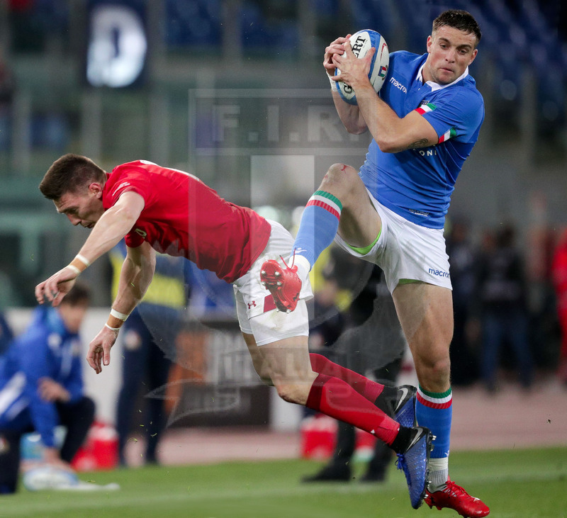 Guinness Sei Nazioni 2016, Round 2, Roma, Stadio Olimpico, 9/02/2019, Italia v Galles. Edoardo Padovani conquista l\
