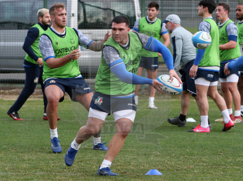 Guinness Sei Nazioni 2021, Roma, Centro Coni Giulio Onesti 29/01/2021, raduno della Nazionale maggiore, allenamento in campo, Danilo Fischetti. Foto Daniele Resini/Fotosportit.