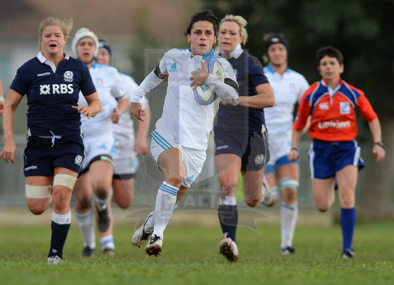 Sei Nazioni Donne 2014, Santa Maria Capua Vetere, stadio Francesco Casino, 23-02-2014, Italia Donne v Scozia Donne. Sara Barattin, foto: Massimiliano Pratelli