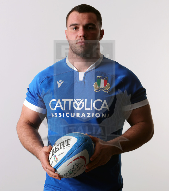 Guinness Sei Nazioni 2021, Roma, Centro Coni Giulio Onesti 29/01/2021, raduno della Nazionale maggiore, ritratti e nuovi profili di atleti e staff, Giosué Zilocchi.