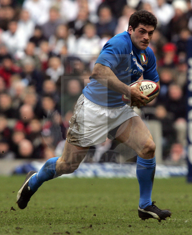 Rbs Sei Nazioni 2005, Londra, Twickenham 12/03/2005, Inghilterra v Italia, Andrea Masi. Foto Daniele Resini/Fotosportit