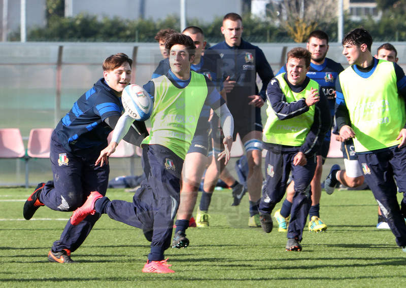 Sei Nazioni 2021, Parma, Cittadella del Rugby 12/01/2021, raduno della Nazionale U20, sessione di allenamento,