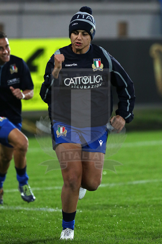 Guinness Sei Nazioni Donne 2020, Round 5, Parma, Cittadella del Rugby 01/11/2020, Italia Donne v Inghilterra Donne, warm up, Beatrice Rigoni. Foto Daniele Resini/Fotosportit