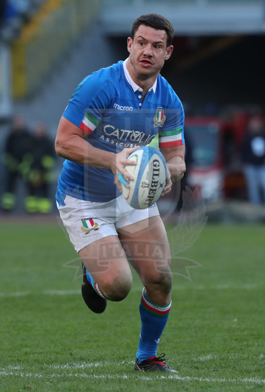 Guinness Sei Nazioni 2019, Round 3, Roma, stadio Olimpico 24/02/2019, Italia v Irlanda, Luca Morisi. Foto Daniele Resini/Fotosportit