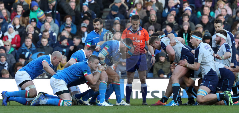 Guinness Sei Nazioni 2019, Round 1, Edimburgo, Murrayfield 02/02/2019, Scozia v Italia, mischie all\