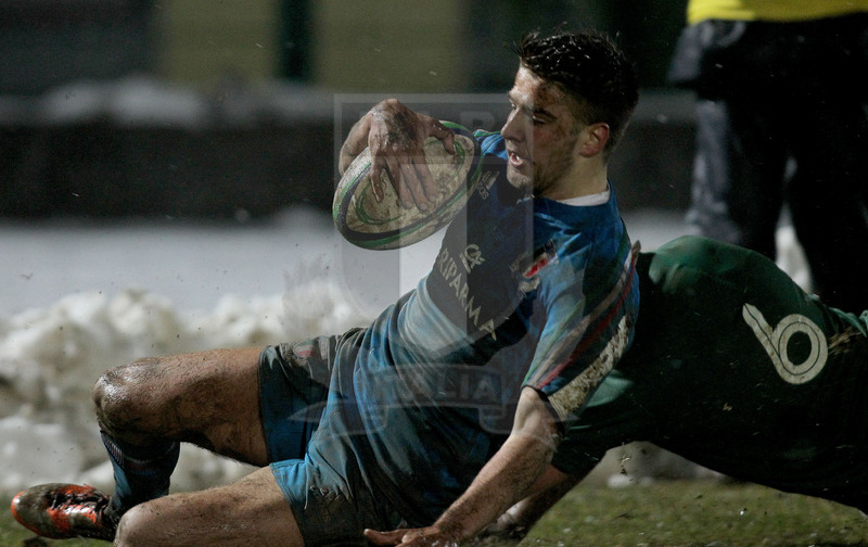 Sei Nazioni 2015, Biella 06/02/2015, Italia U20 v Irlanda U20, la meta di Luca Sperandio. Foto Daniele Resini/Fotosportit