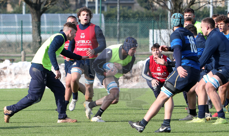 Sei Nazioni 2021, Parma, Cittadella del Rugby 12/01/2021, raduno della Nazionale U20, sessione di allenamento,