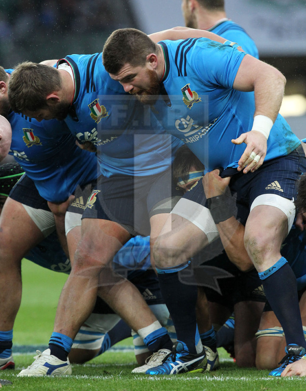 RBS Sei Nazioni 2017, Londra, Twickenham 26/02/2017, Inghilterra v Italia, Michele Rizzo torna in prima linea. Foto daniele Resini/Fotosportit