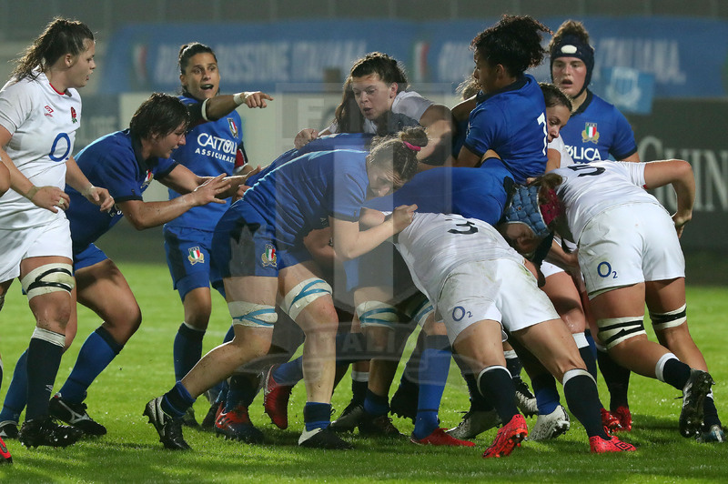 Guinness Sei Nazioni Donne 2020, Round 5, Parma, Cittadella del Rugby 01/11/2020, Italia Donne v Inghilterra Donne, drive azzurro. Foto Daniele Resini/Fotosportit