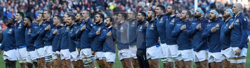 Guinness Sei Nazioni 2018, Round 1, Edimburgo, Murrayfield 02/02/2019, Scozia v Italia,Azzurri all\
