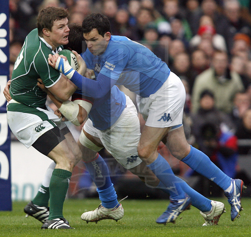 Rbs Sei Nazioni 2008, Dublino, Croke Park 02/02/2008, Irlanda v Italia, Foto Daniele Resini/Fotosportit