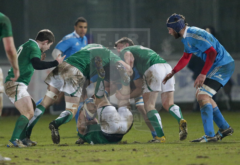 RBS 6 Nazioni U20 2013, Avezzano (AQ), Stadio dei Marsi, 15-03-2013, Italia U20 v Irlanda U20. Lotta per la conquista dell\
