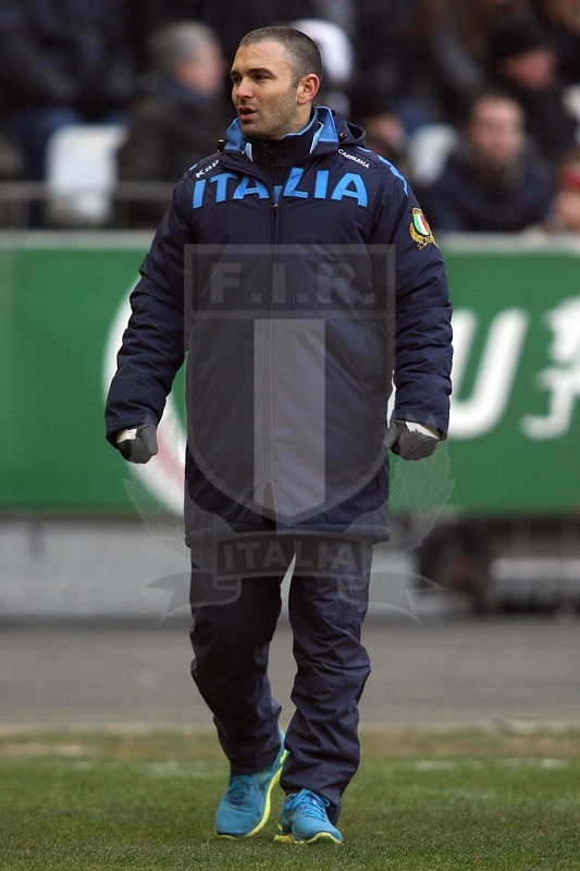 Rbs Sei Nazioni 2012, Round 1, Parigi, Stade de France 04/02/2012, Francia v Italia, Pascal Valentini, preparatore atletico degli azzurri. Foto Daniele Resini/Fotosportit
