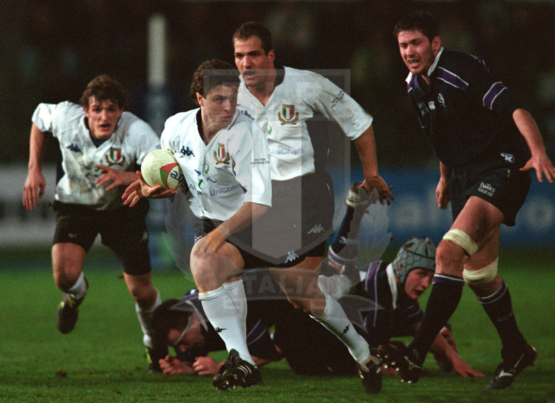 Rbs Sei Nazioni 2002, Roma, stadio Flaminio 16/02/2002, Italia v Scozia, Foto Daniele Resini/Fotosportit